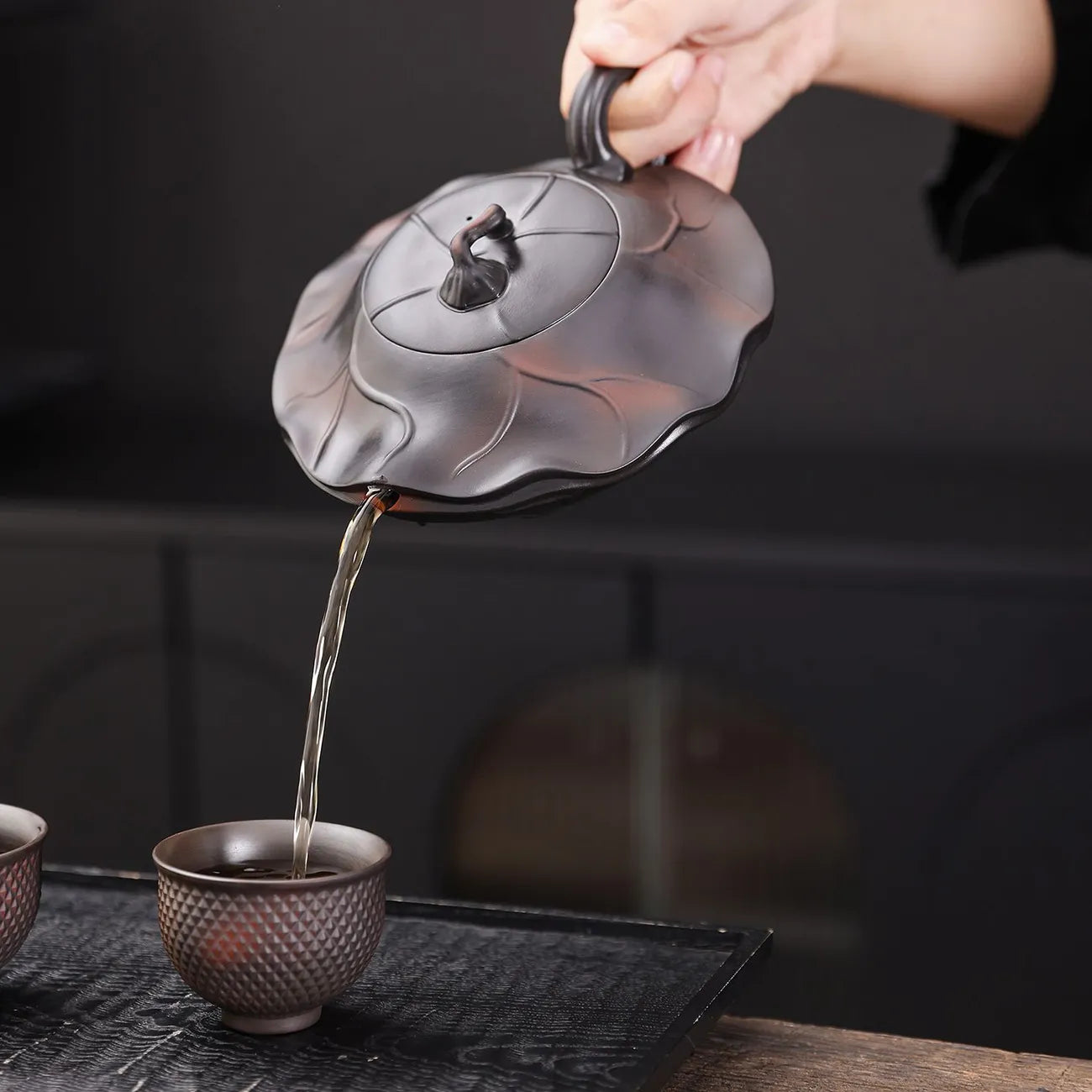 Fengming Lotus Purple Clay Teapot Sings When You Pour