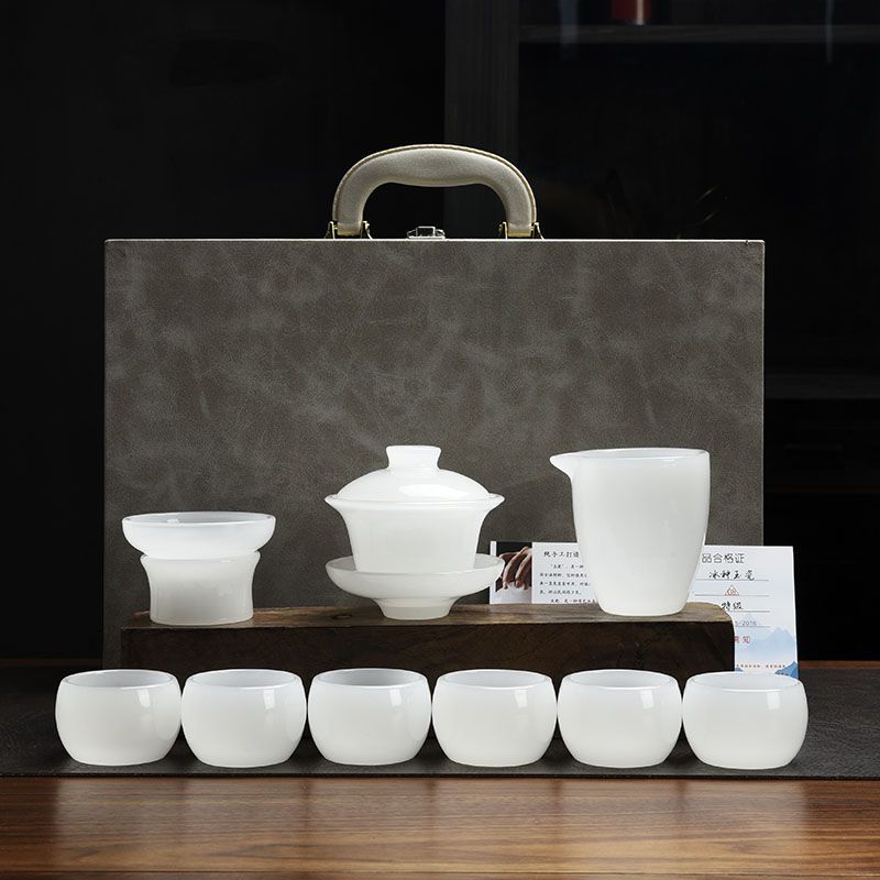 Handcrafted Colored Glaze Tea Set