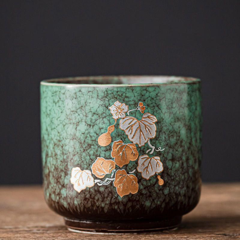 Handcrafted Wood-Fired Kiln-Transformed Ceramic Teacup Jianzhan Cup