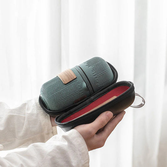 Bluestone Glaze Travel Tea Set