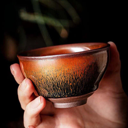 Handcrafted Song Dynasty Jianzhan Teacup Jian Kiln