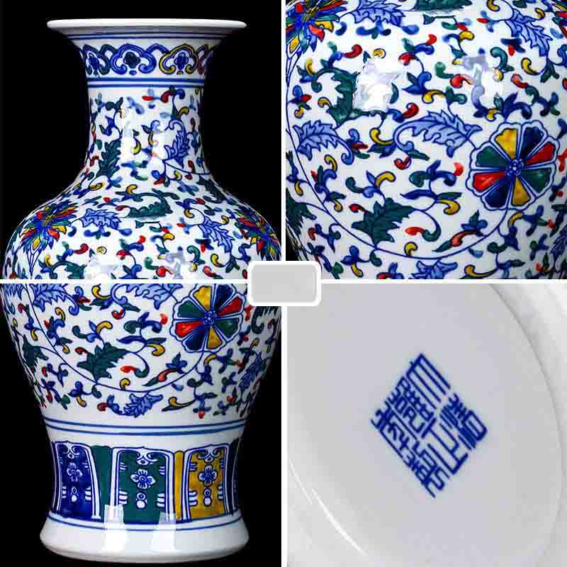 Jingdezhen Blue And White Porcelain Handcrafted Hand-Painted Vase
