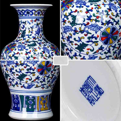 Jingdezhen Blue And White Porcelain Handcrafted Hand-Painted Vase
