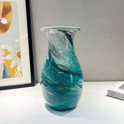 Modern Art Handmade Ink Colored Glaze Vase