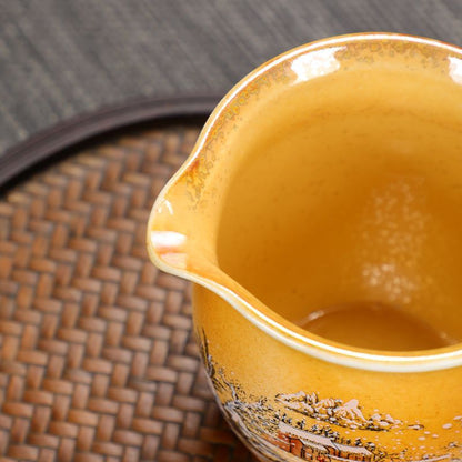 The Beauty of Falling Ashes Retro Wood-fired Kung Fu Tea Set