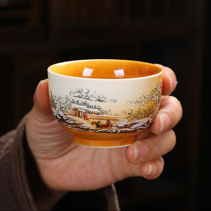 The Beauty of Falling Ashes Retro Wood-fired Kung Fu Tea Set