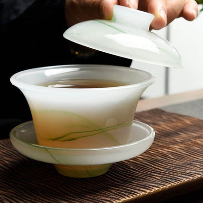 Retro Ink Handcrafted Colored Glaze Tea Set