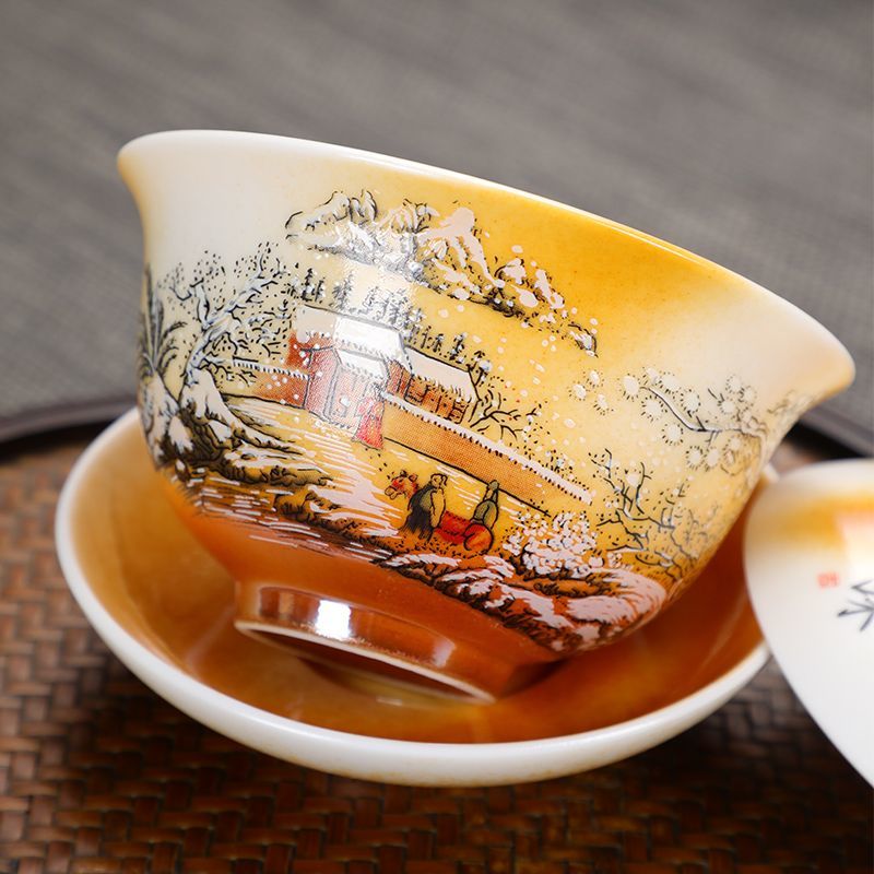 The Beauty of Falling Ashes Retro Wood-fired Kung Fu Tea Set