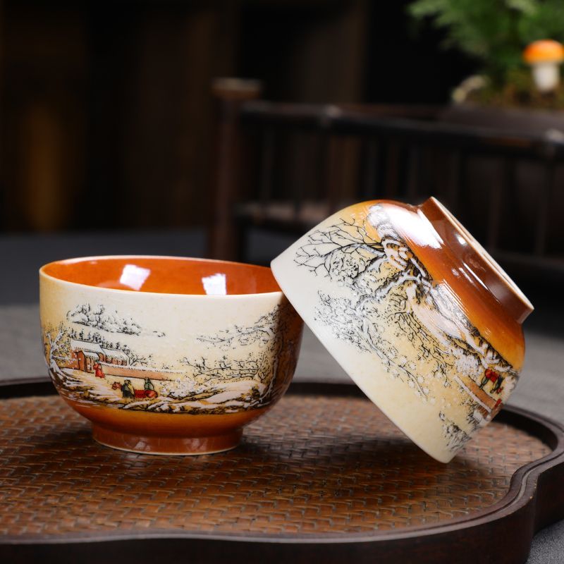 The Beauty of Falling Ashes Retro Wood-fired Kung Fu Tea Set