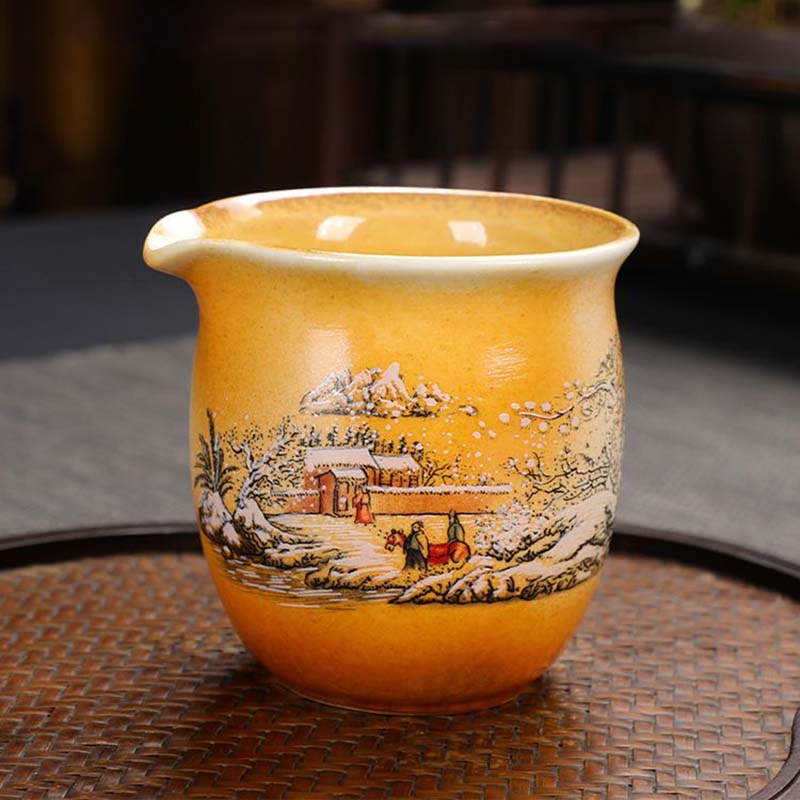 The Beauty of Falling Ashes Retro Wood-fired Kung Fu Tea Set