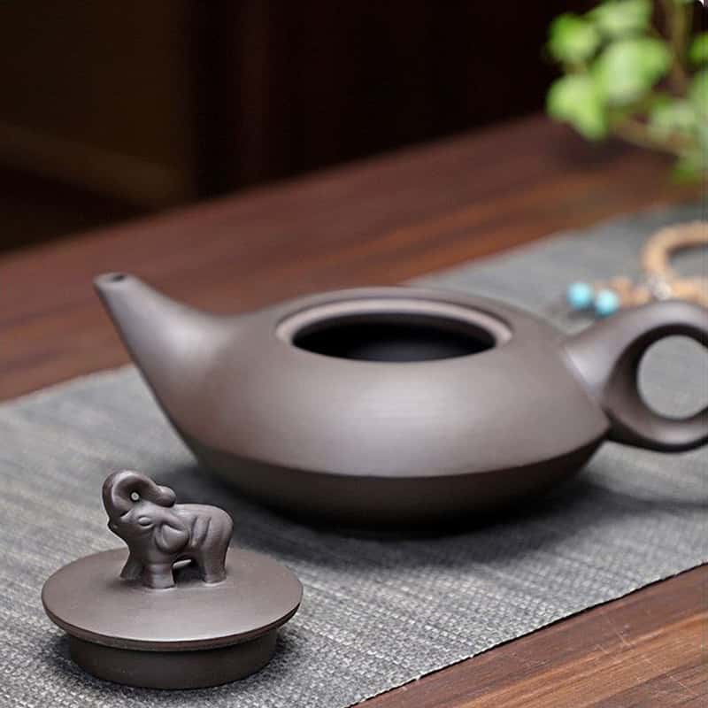 Handcrafted Yixing Zisha Teapot Auspicious Elephant