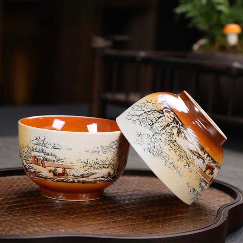 The Beauty of Falling Ashes Retro Wood-fired Kung Fu Tea Set