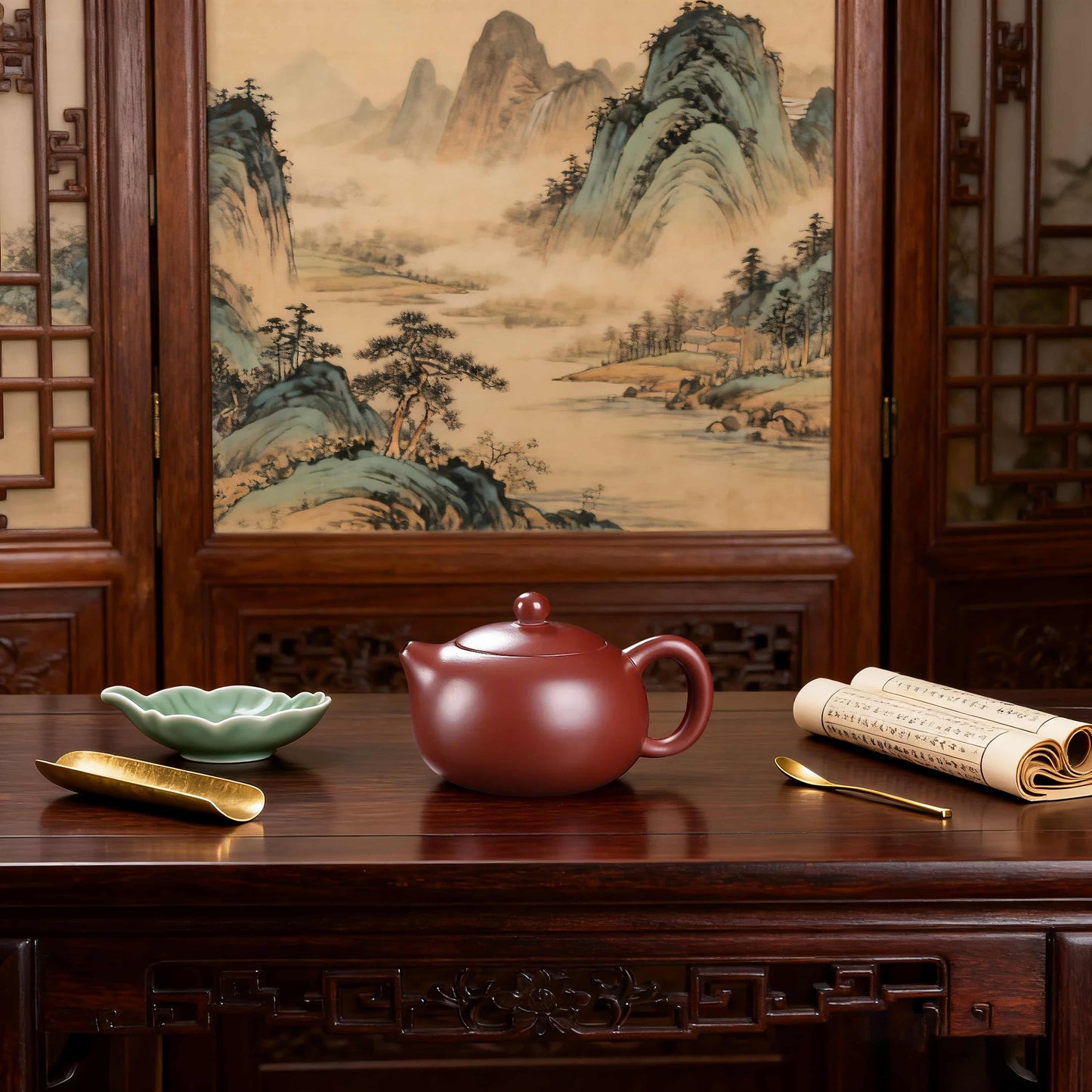 Master Wang Jinchuan Yixing Teapot – Zhuni Dahongpao Clay Xishi Gongfu Teapot