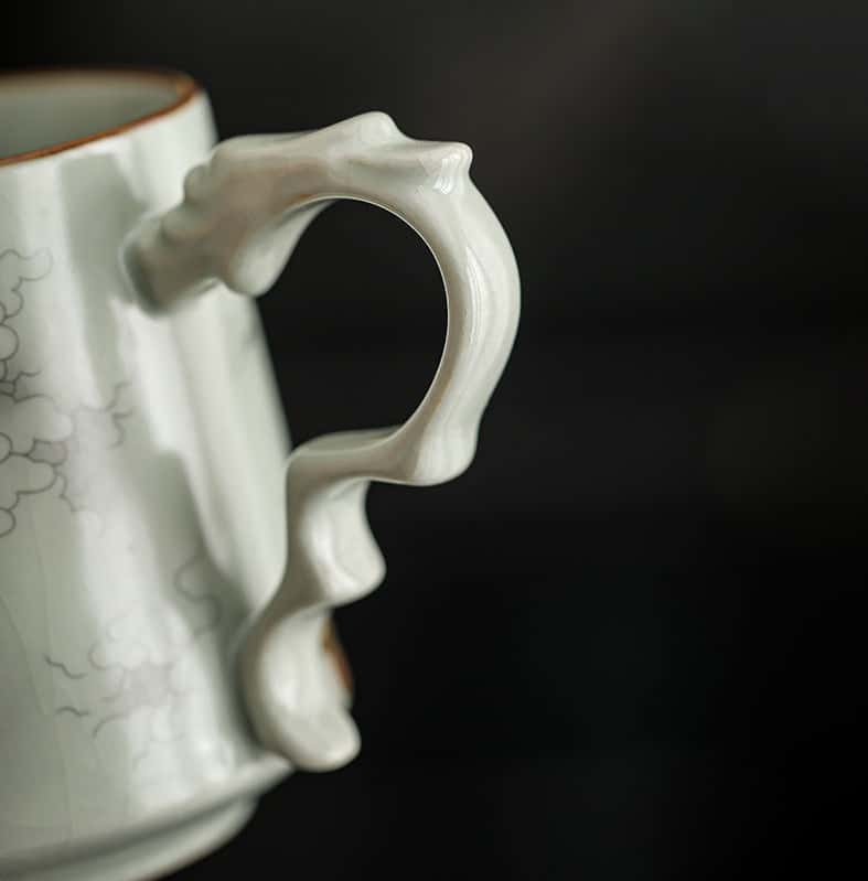 Chinese Ru Kiln Dragon Tea Cup-Longteng World