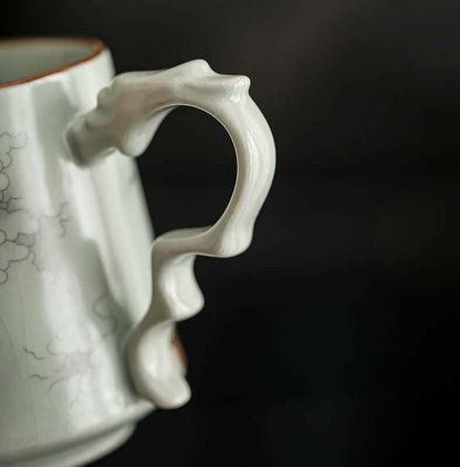Chinese Ru Kiln Dragon Tea Cup-Longteng World
