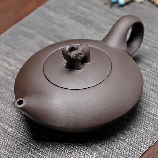 Handcrafted Yixing Zisha Teapot Auspicious Elephant