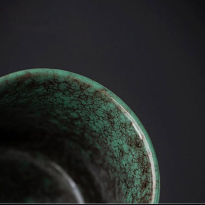 Handcrafted Wood-Fired Kiln-Transformed Ceramic Teacup Jianzhan Cup