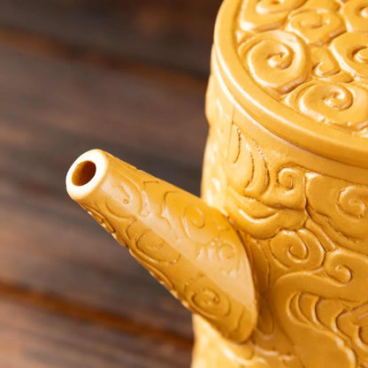 Handcrafted Yixing Zisha Teapot – Golden Duan Clay Gongfu Tea Set Large Capacity