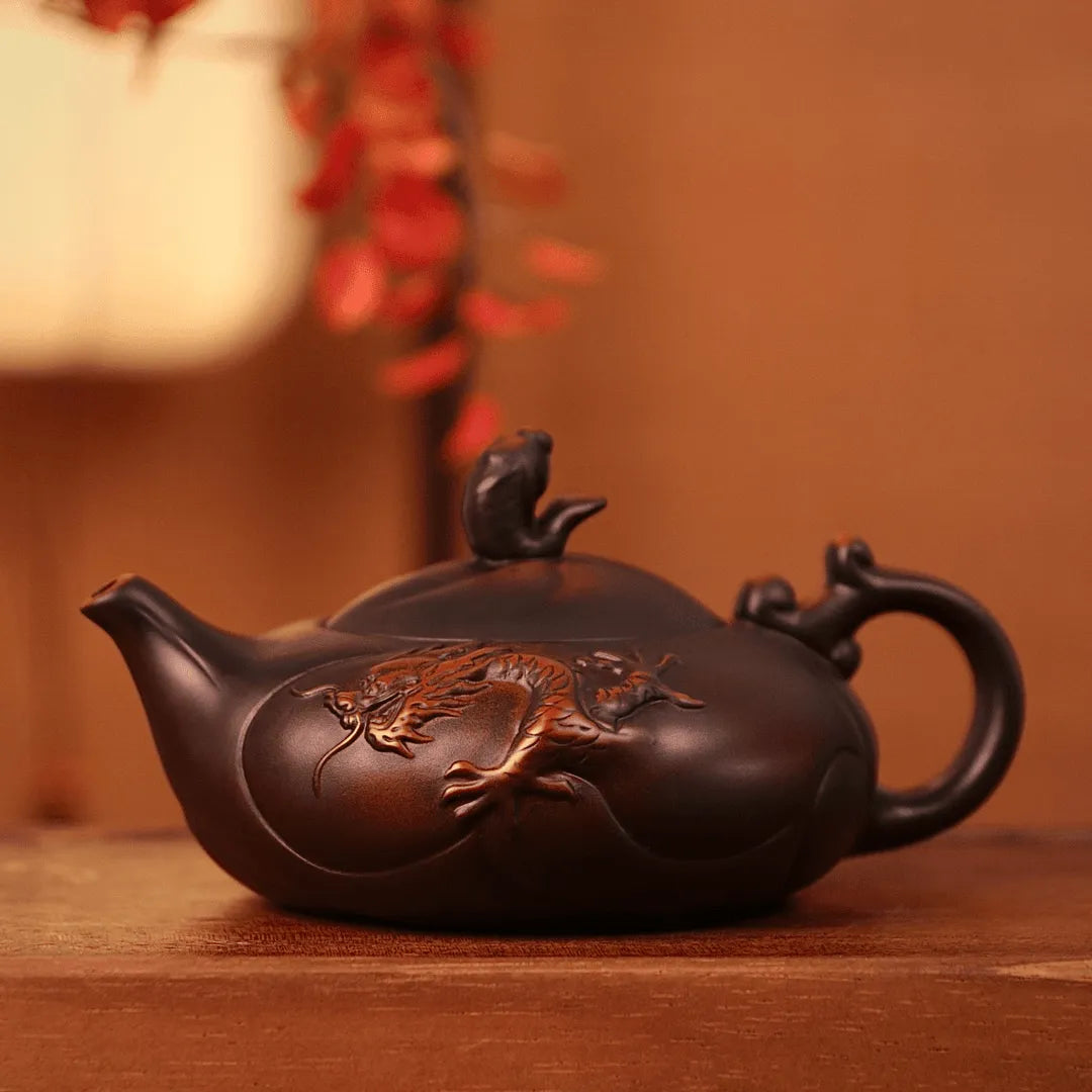 Handcrafted Fengming Purple Clay Teapot – Sings When You Pour
