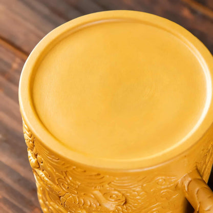 Handcrafted Yixing Zisha Teapot – Golden Duan Clay Gongfu Tea Set Large Capacity