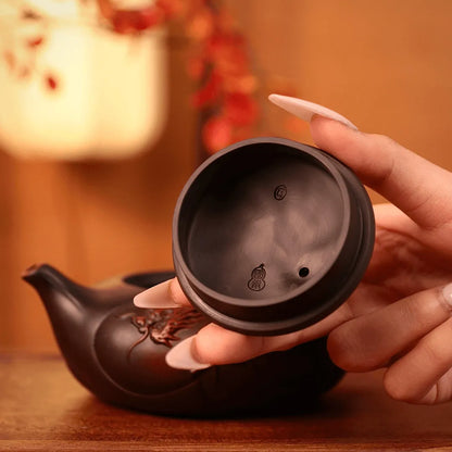 Handcrafted Fengming Purple Clay Teapot – Sings When You Pour