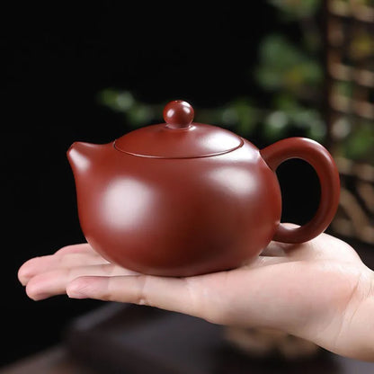 Master Wang Jinchuan Yixing Teapot – Zhuni Dahongpao Clay Xishi Gongfu Teapot