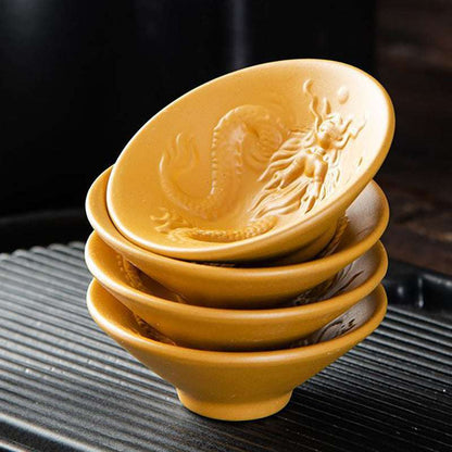 Handcrafted Yixing Zisha Teapot – Golden Duan Clay Gongfu Tea Set Large Capacity