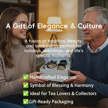 Yixing Zisha Teapot – Heat-Sensitive Color-Changing Xishi Pot with Dragon & Phoenix Design