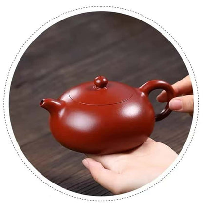Yixing Handcrafted Red Clay Purple Sand Kung Fu Teapot