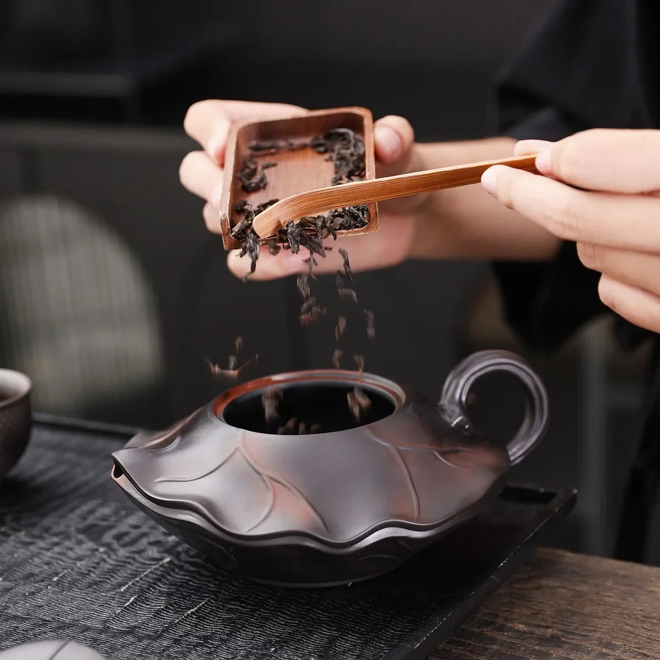 Fengming Lotus Purple Clay Teapot Sings When You Pour