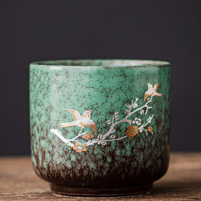 Handcrafted Wood-Fired Kiln-Transformed Ceramic Teacup Jianzhan Cup