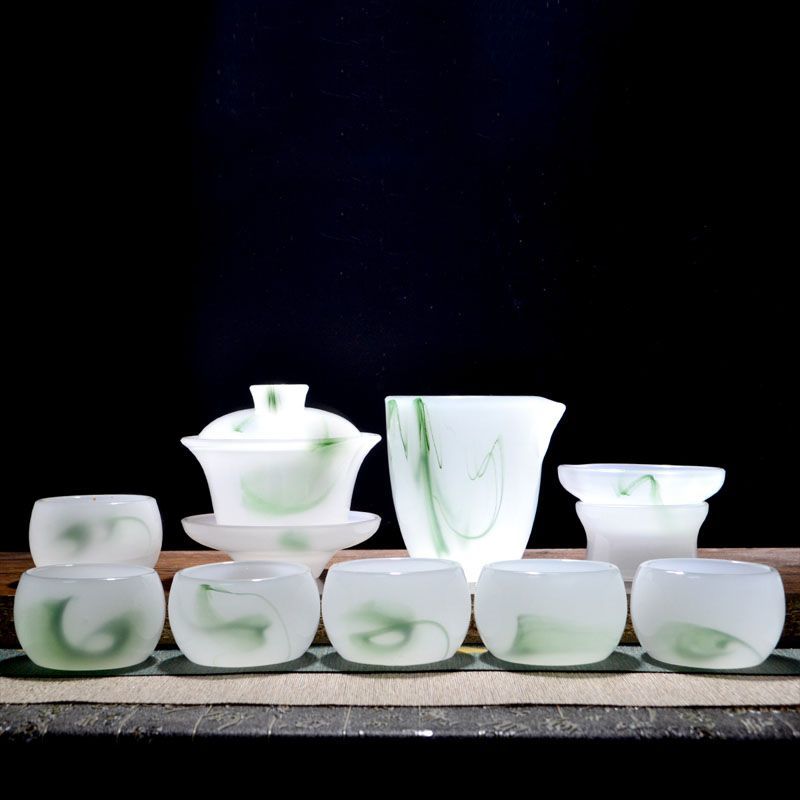 Retro Ink Handcrafted Colored Glaze Tea Set