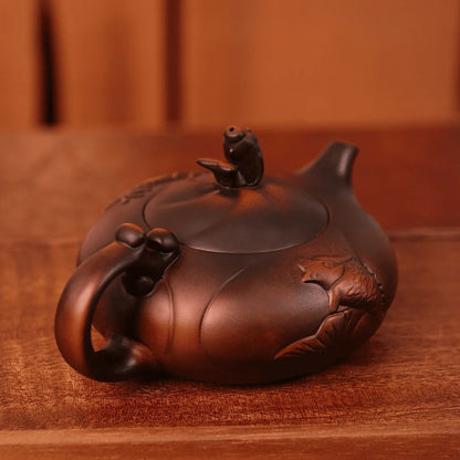 Handcrafted Fengming Purple Clay Teapot – Sings When You Pour