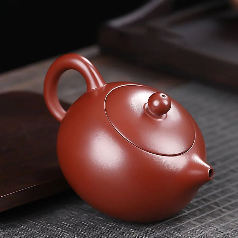 Master Wang Jinchuan Yixing Teapot – Zhuni Dahongpao Clay Xishi Gongfu Teapot